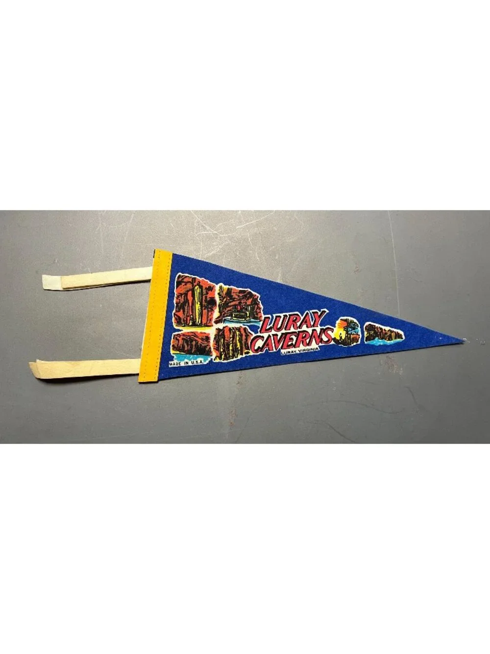 Vintage Luray Caverns Luray, VA pennant